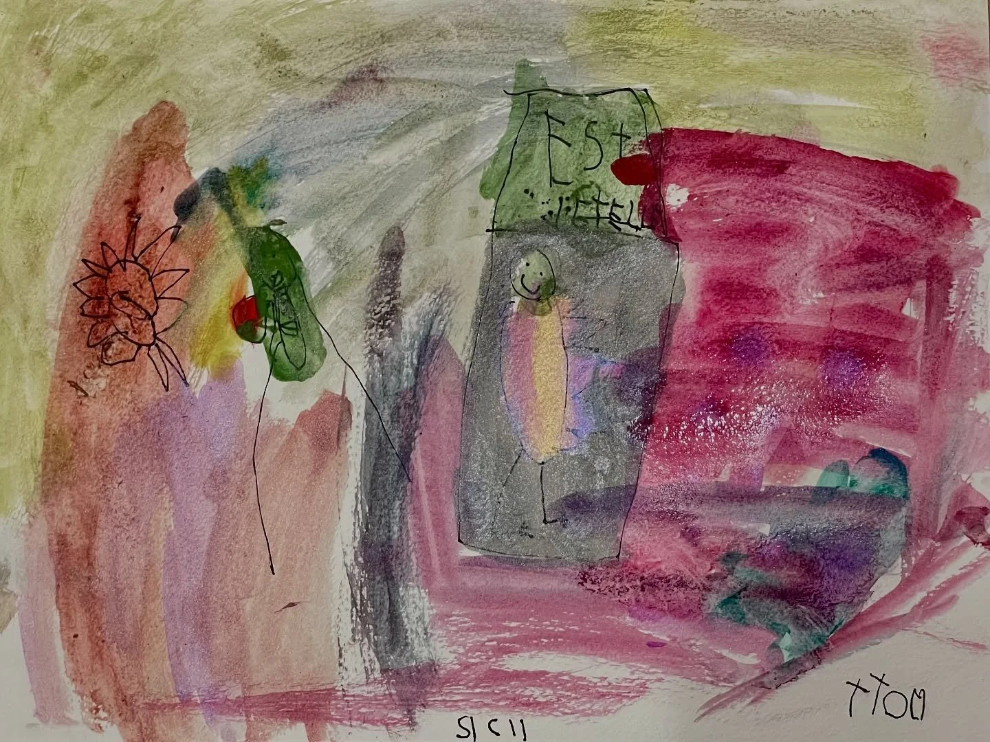 Today in class we read a story about an alligator who goes to school and causes all sorts of trouble! The moral, of course, is that it&rsquo;s probably best not to take an alligator to school&mdash;but we had a lot of fun imagining new scenarios, lik