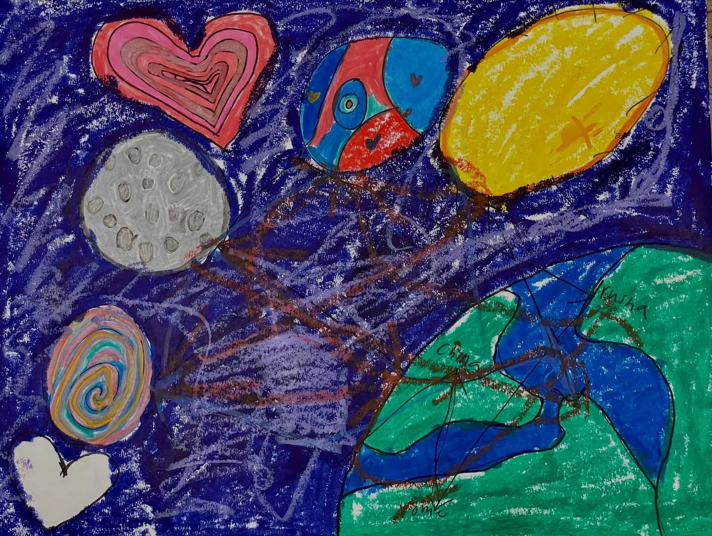 Have you ever loved someone: your mom, dad, a sibling, or a friend, so much, that you&rsquo;d travel all the way to the moon and back for them? That was our prompt today, and the kids turned it into the sweetest stories and books.

One imagined trave