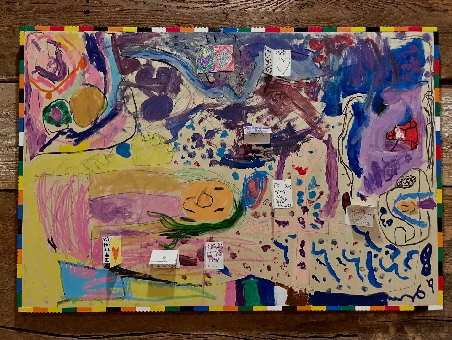 Wow. What a beautiful way to wrap up the year.
Today we completed our group project for the #ColorsOfLongIsland spring student exhibition by carefully adding each child&rsquo;s work into the shared painting, honoring what yesterday&rsquo;s group crea