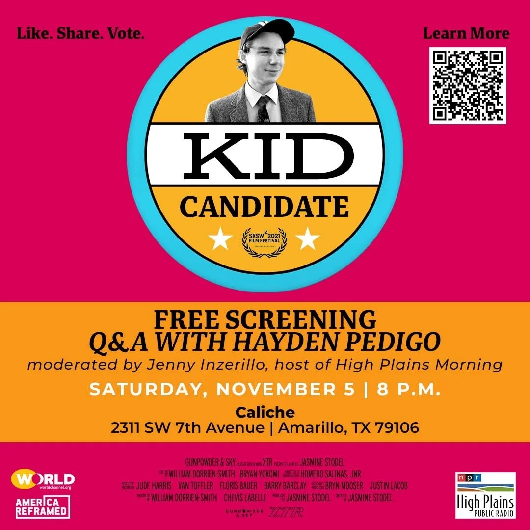 KID CANDIDATE Screening and Q&A with Hayden Pedigo