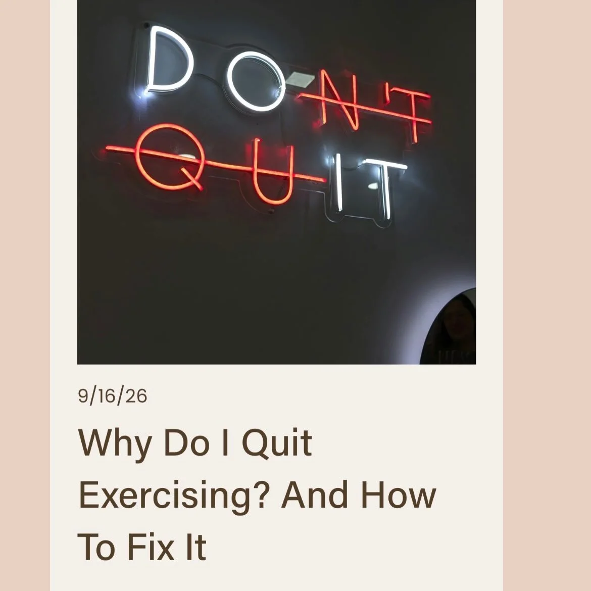 The images here are stills from my blog! Read the whole thing at ExhaloFortis.com/blog. 🧑🏻&zwj;💻

#exercise #exercisemotivation #stayactive #exercisegoals