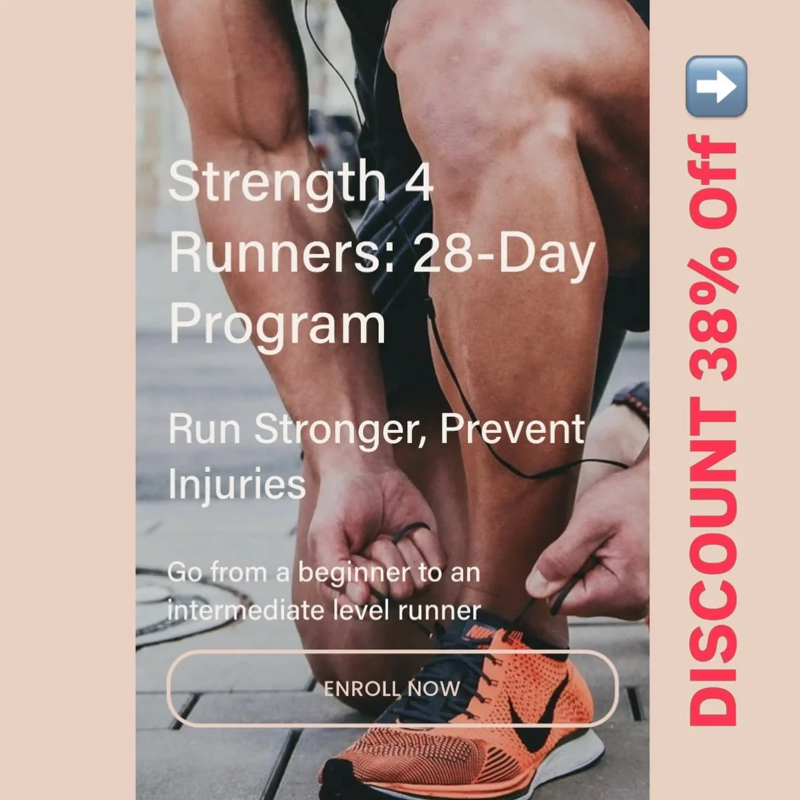 Running only = Injury. You must strength train. But I bet you don&rsquo;t know what to do or how often. Swipe to learn more about my 28-Day Running Program designed for beginners. And no, AI 🤖 did not make this program. My 20 year running experience