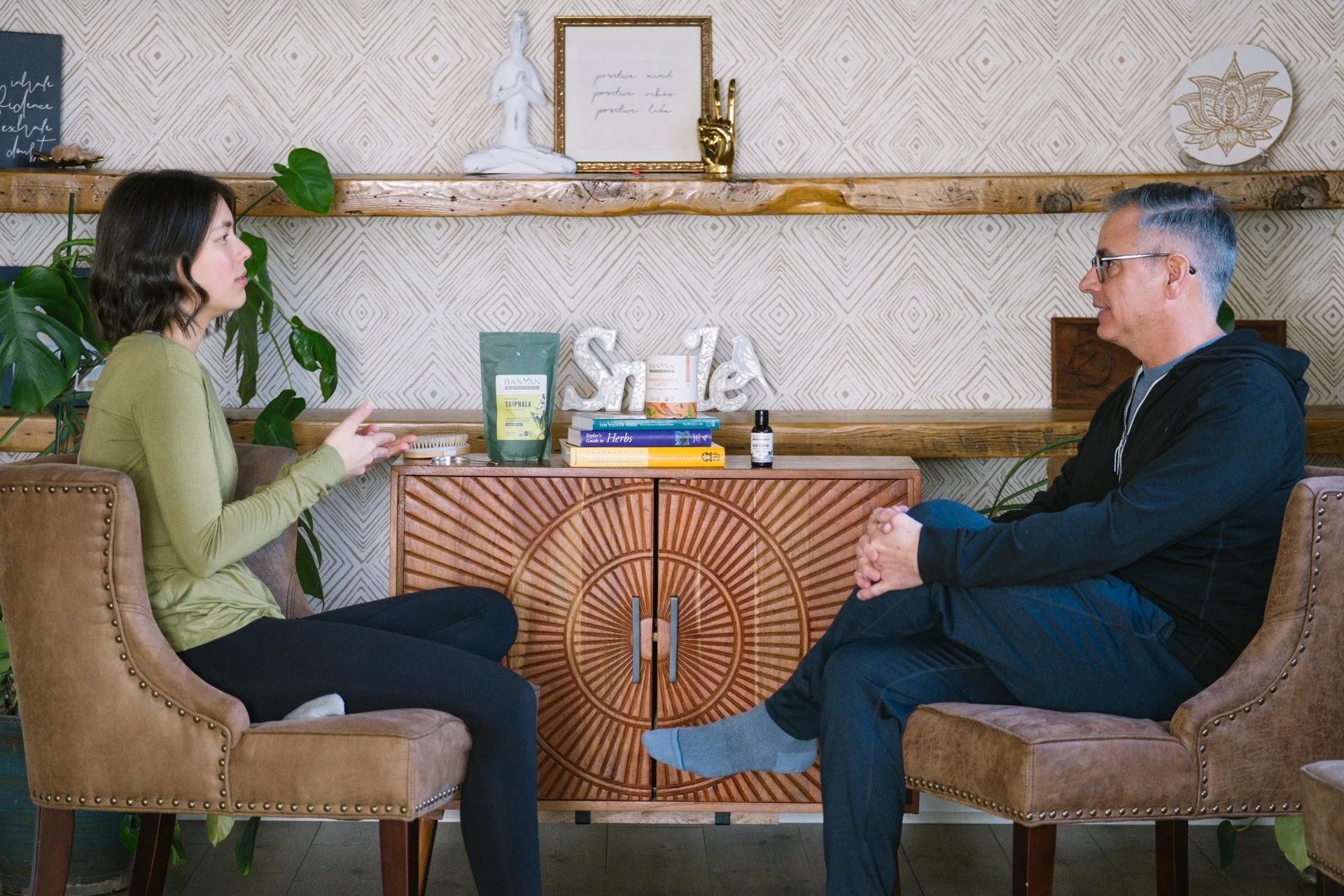 Ayurvedic wellness consultation with Emily Ford at Prana Yoga Center in Geneva IL