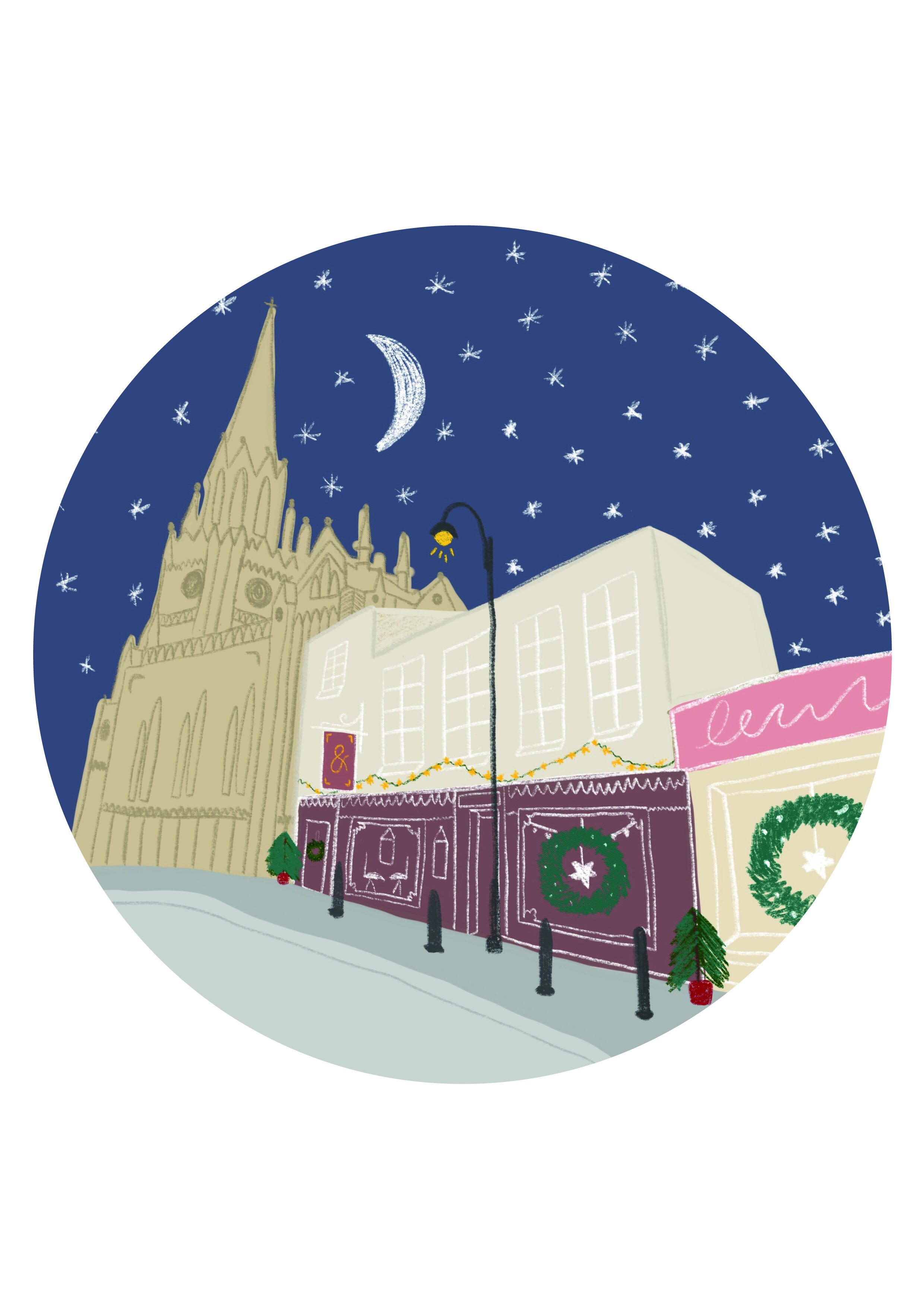  Illustration commission for Homes &amp; Antiques feature on Britain’s top 10 shopping streets.  