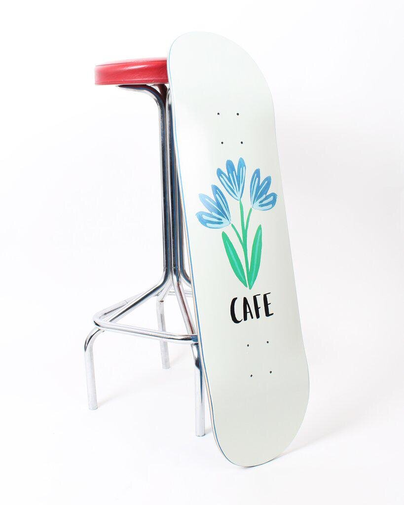  Illustration commission for Skateboard Cafe, Becki was a guest artist for the Summer 2018 season. 