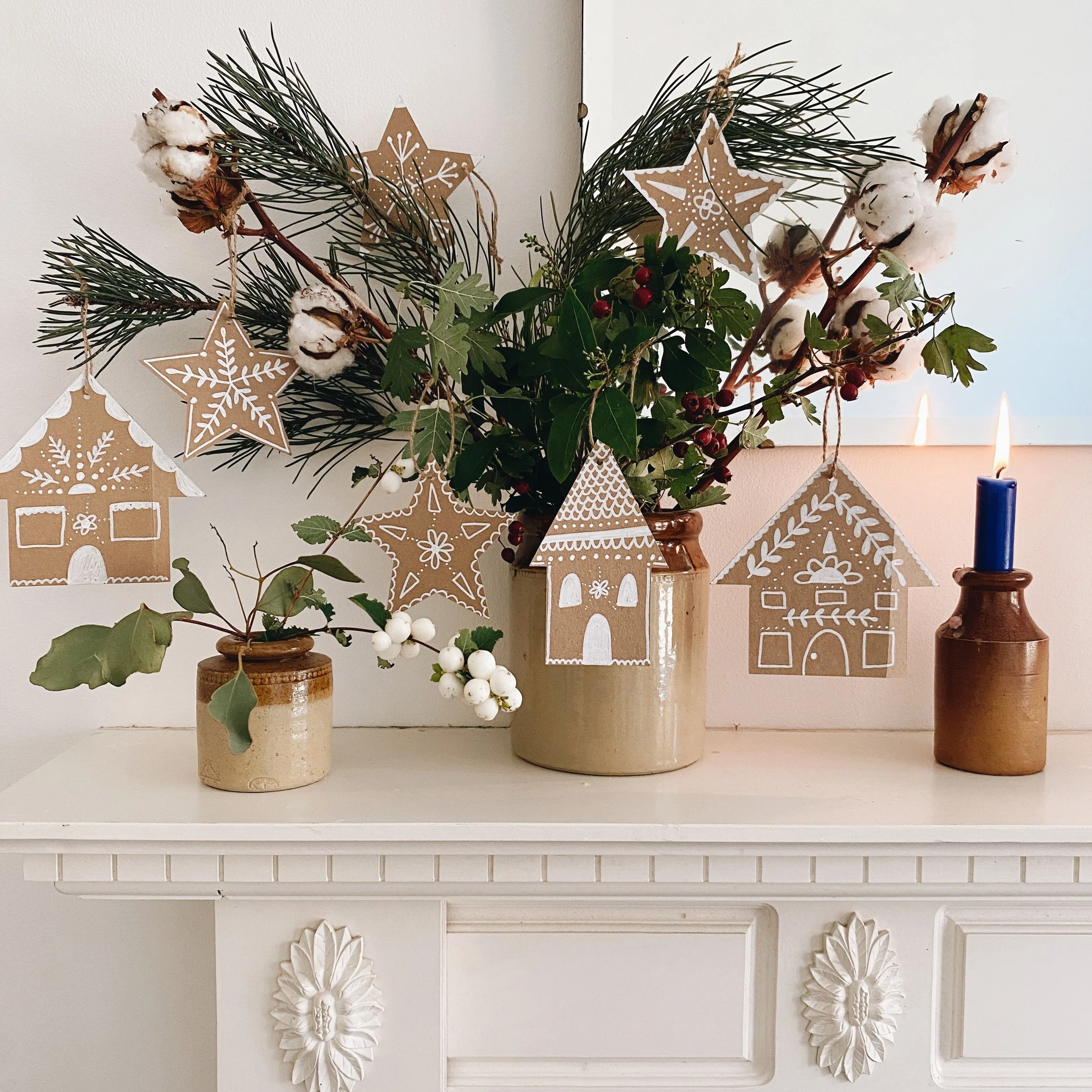 Sustainable Christmas Crafts - Cardboard Decorations
