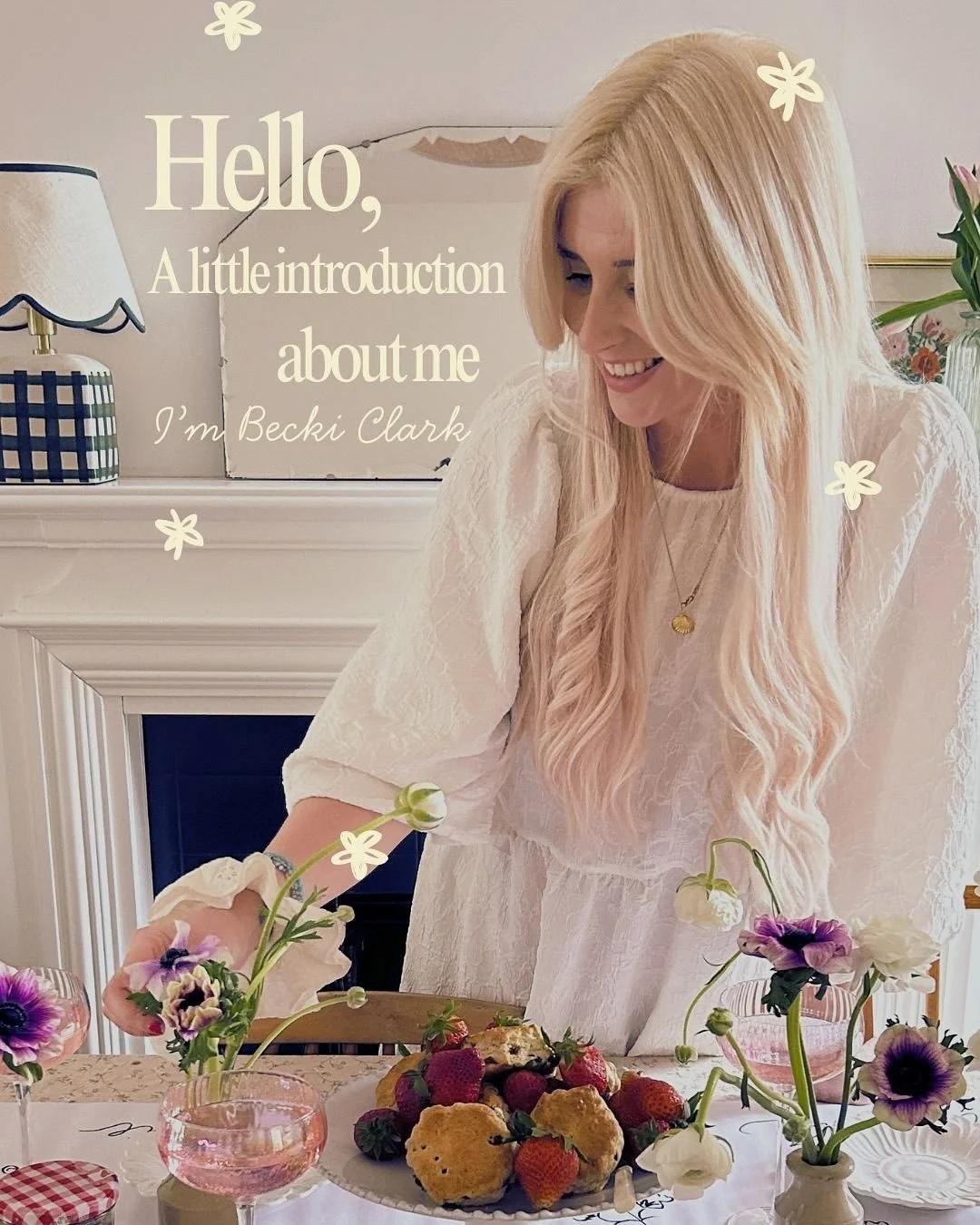 Hello 🌼 I&rsquo;m Becki Clark, a Creative designer, Author &amp; Maker inspired by nature &amp; the changing seasons. 

I paint patterns &amp; illustrations to be used on products such as fabric, wallpaper, stationary &amp; product packaging. I crea