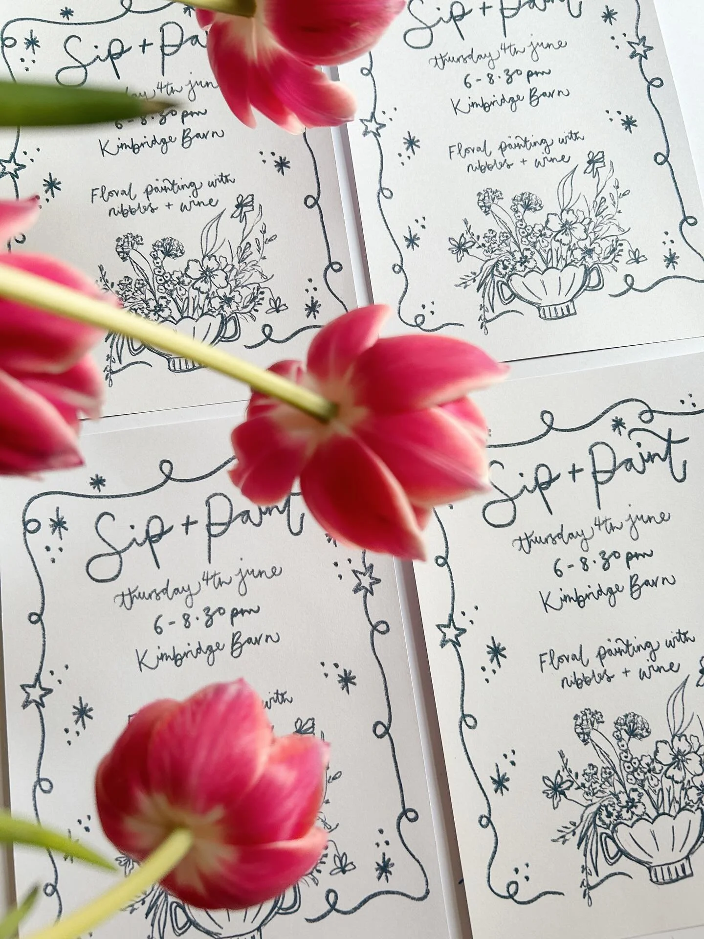 Join me next month at the gorgeous @kimbridgebarn for a creative evening learning how to paint watercolour florals with wine &amp; nibbles 🌿 Head to the link in my bio to book a spot 💫
