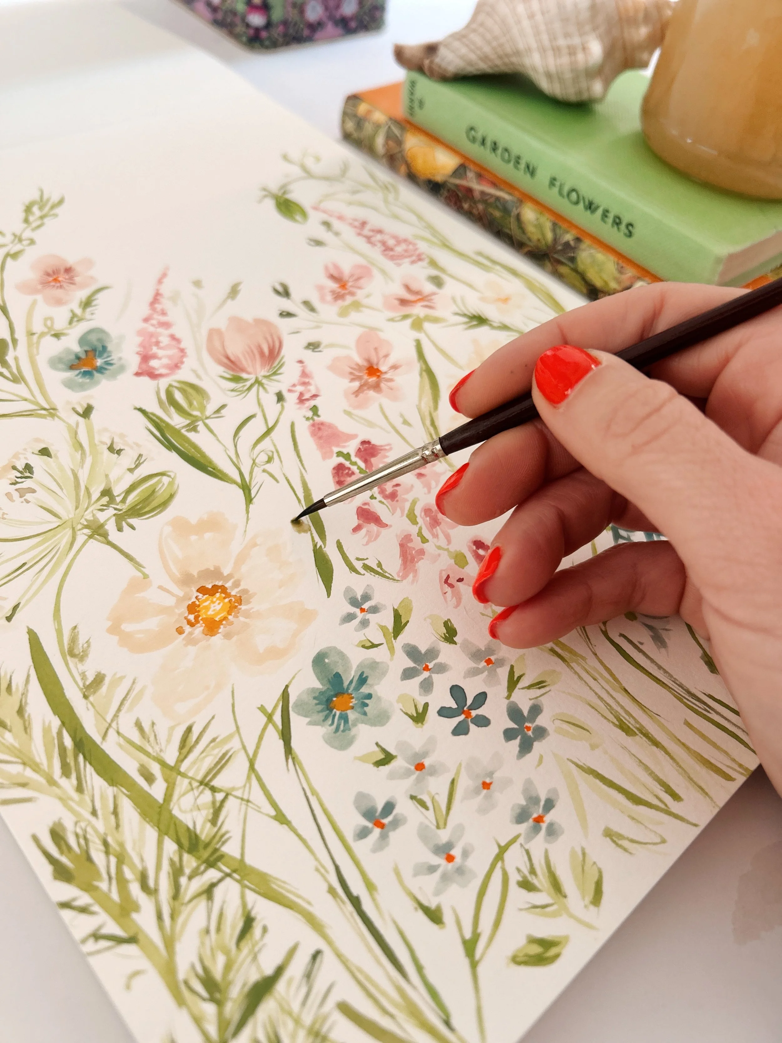 spring meadow floral painting workshop .JPG
