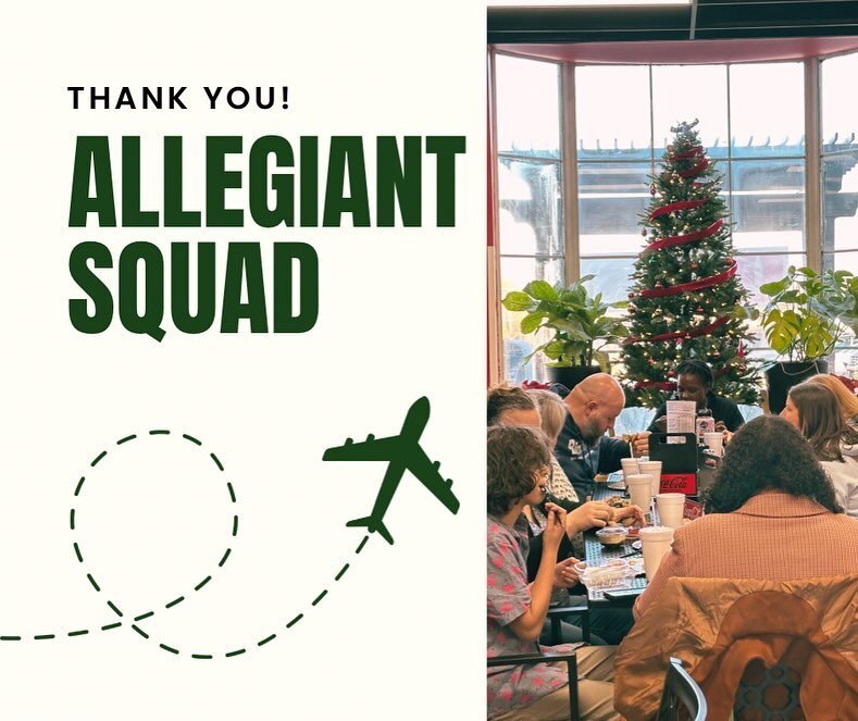 We would like to thank the Allegiant squad for booking their pizza party with us this week! ✈️ We had a blast hosting and can&rsquo;t wait to see you all around! 

Wanna host a party at our place? Just give us a call! 📞🍕 

#angelospizzasmyrna #smyr