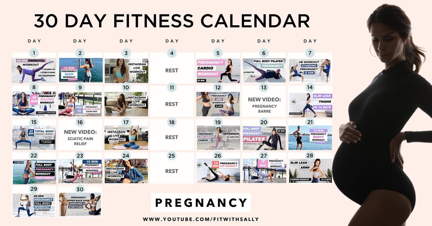 Wow - SO many of you ladies LOVED the January Fitness Calendar so I decided to create a new one that you can either start at the beginning of the month or on a day of your choice! New this month are the following workouts: 

🧍🏻&zwj;♀️40 min Full Bo