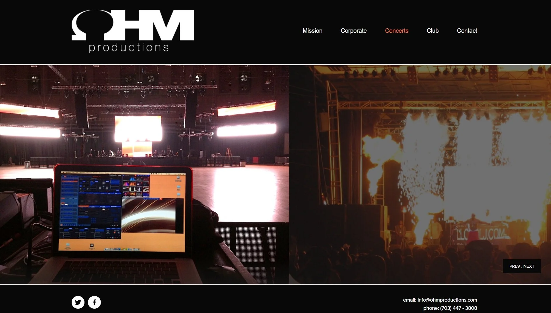 Original Concerts page