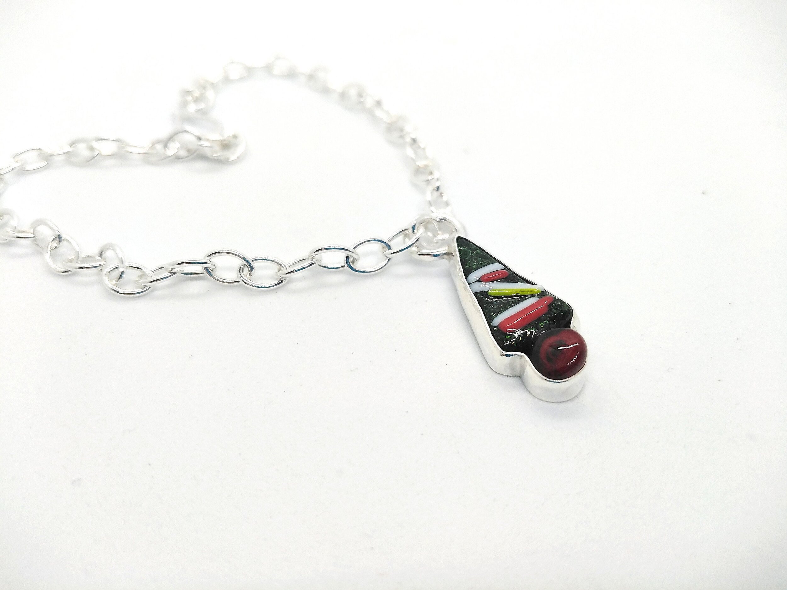 Christmas tree charm bracelet