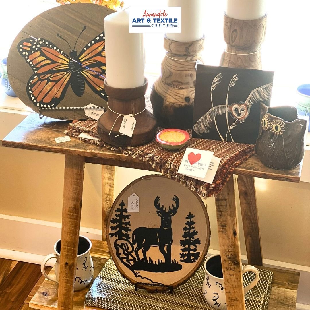 Cabin season is coming here in Minnesota! Looking to give your second home a little refresh? Stop in and shop our retail gallery that is full of Heart of the Lakes Weavers textiles and the creative items from over 45 local craftspeople.

We are locat