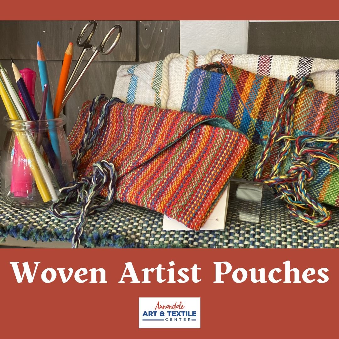 So many fun things have been added to our retail gallery including these fabulous artist pouches - sewn from Heart of the Lakes Weavers textiles!

We are located in the heart of downtown Annandale!

Weavers are on-site Tues-Fri 10A-1P.

Our hours thi