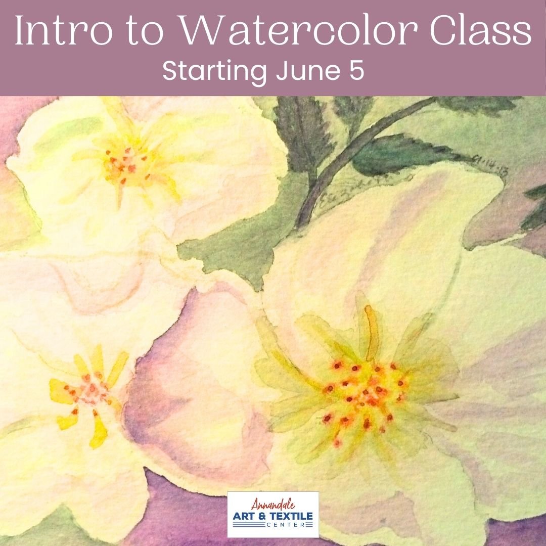 Ready to learn something new? Elizabeth Bayer is offering another session of her popular course, Introduction to Watercolor, beginning June 5th. The class is designed for those with little or no experience in watercolor painting. Using a basic color 