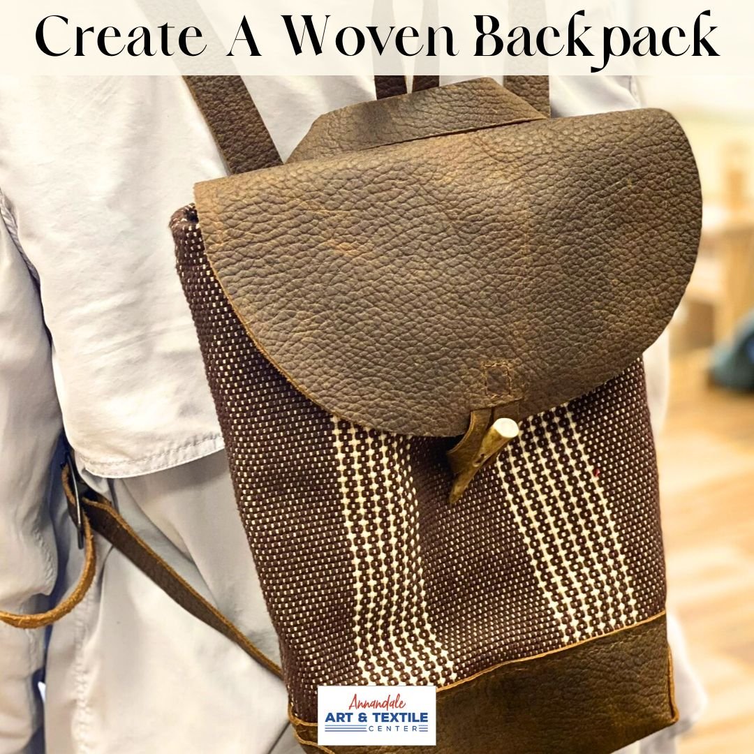 Spaces are going fast in Diane Nelson and Sue Flanders upcoming &quot;Create A Woven Backpack&quot; advanced weaving courses so register soon!

Visit https://annandale-art-and-textile-center.coursestorm.com/category/weaving for more information and t