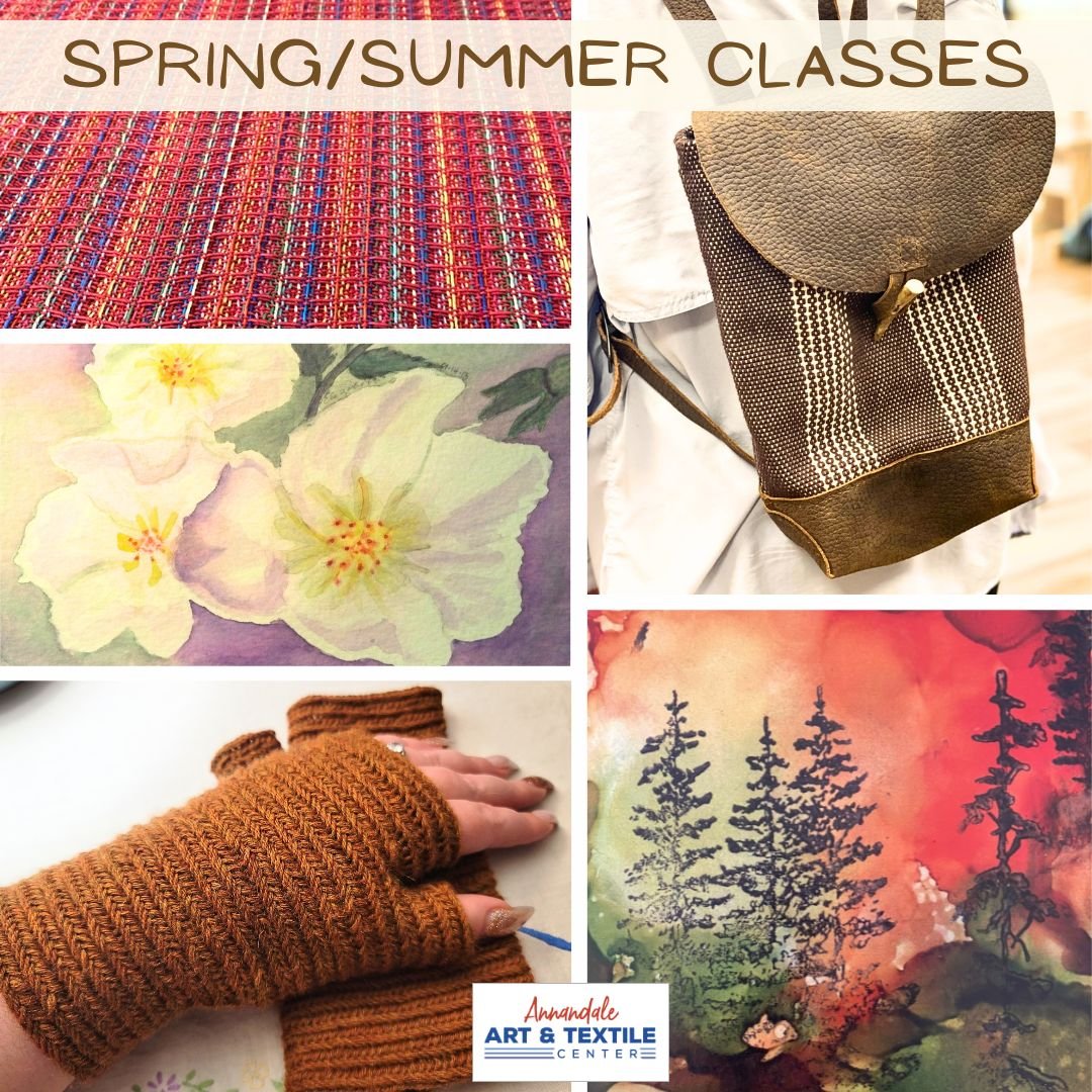 Learn something new this summer - take a class at Annandale Art &amp; Textile Center!

Our current class catalog includes classes in weaving (of course!), watercolor, the ancient art of nalbinding and alcohol inks.

Visit our class site for more info