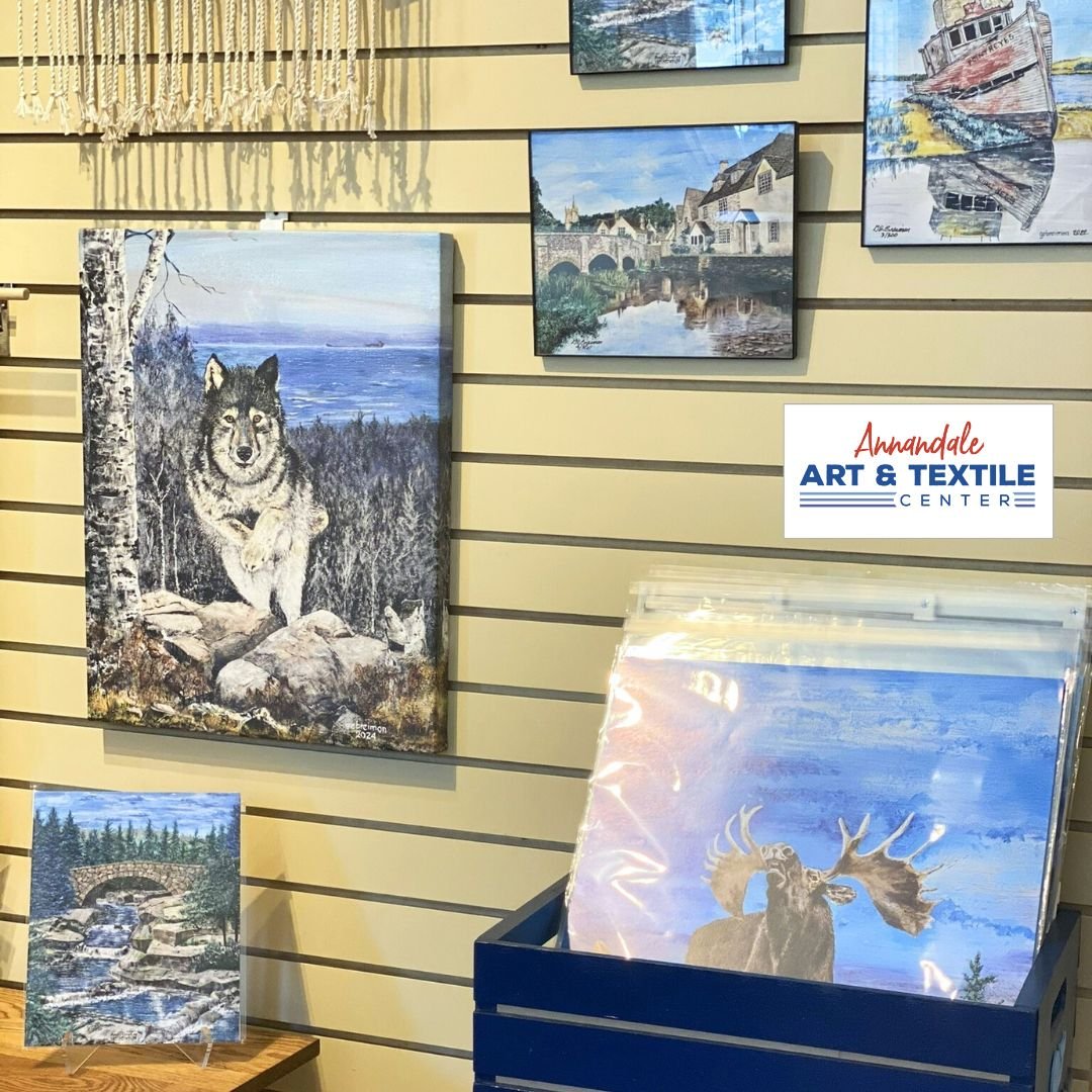 Annandale Art &amp; Textile Center is happy to now carry the acrylic work of local artist Gordon Breimon! Gordon's work speaks to the wildlife, nature and sites of our beautiful state.

Visit us in downtown Annandale to view Gordon's work as well as 