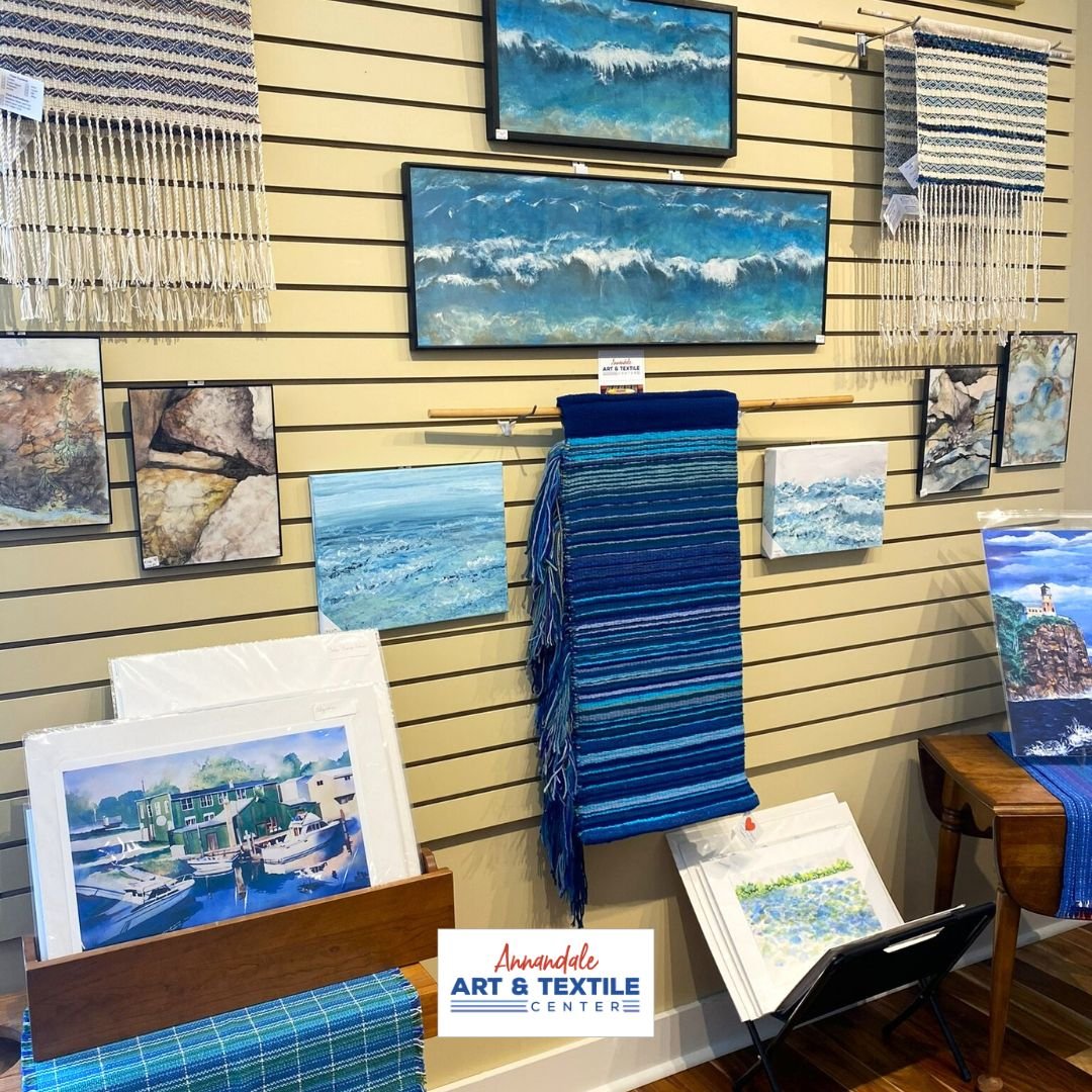 So much talent graces the walls of Annandale Art &amp; Textile Center! Weavings from the Heart of the Lakes Weavers and paintings, prints and photographs from many local artists.

Visit us in the heart of downtown Annandale!

Our hours this Spring ar