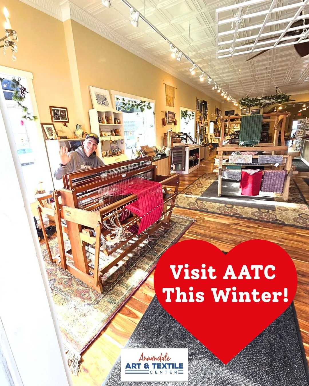 Looking for fun ways to get out and about this winter? How about a visit to Annandale Art &amp; Textile Center for your group. Email carrie.aatc@gmail.com with tour inquiries. We would love to show you and your group around the most joyful place in t