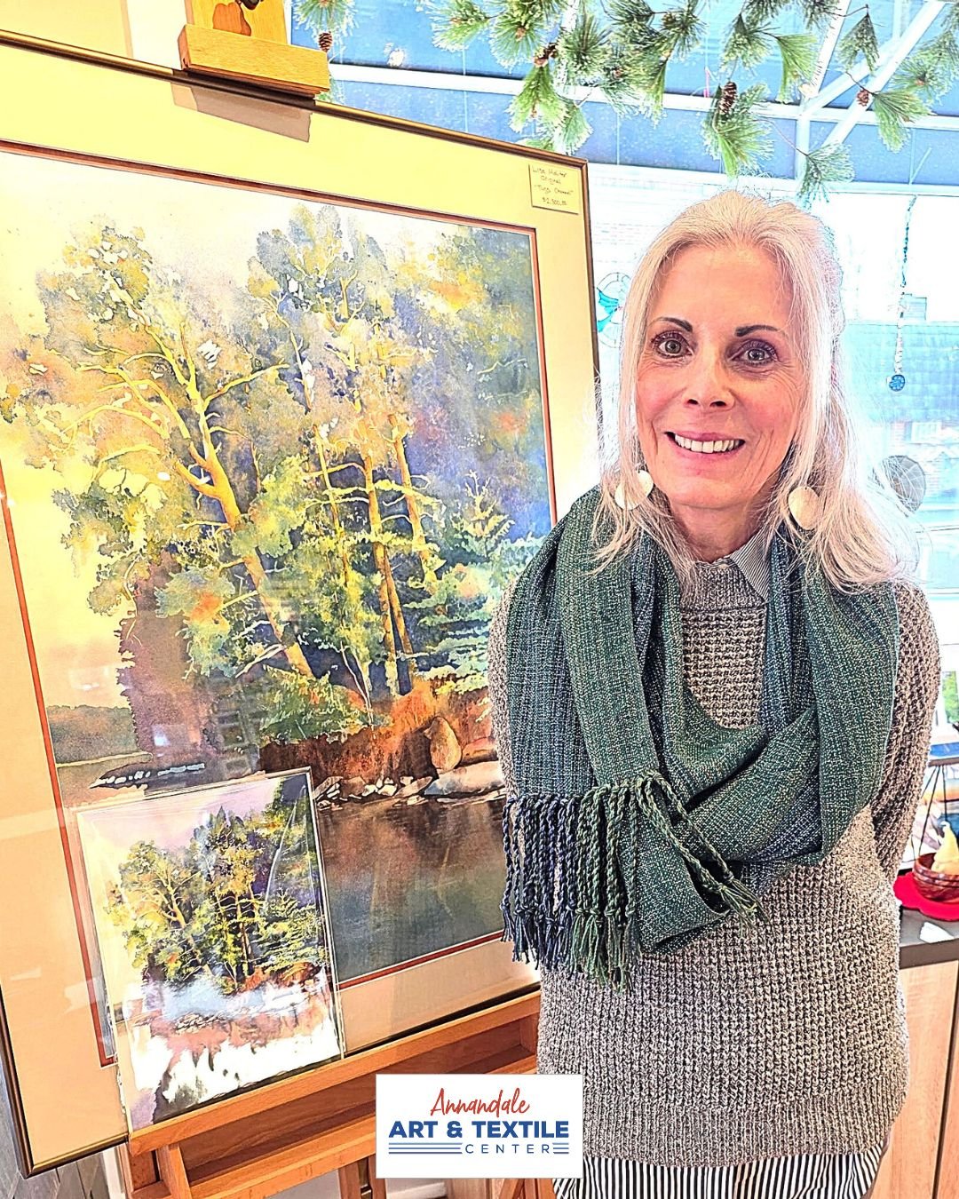 We a thrilled to announce a new woven design coming to the gallery! The Mobius Loop Scarf - a large continuous looped scarf with twisted fringe. At AATC we continually strive to highlight the artistry of the woven fabrics of the Heart of the Lakes We