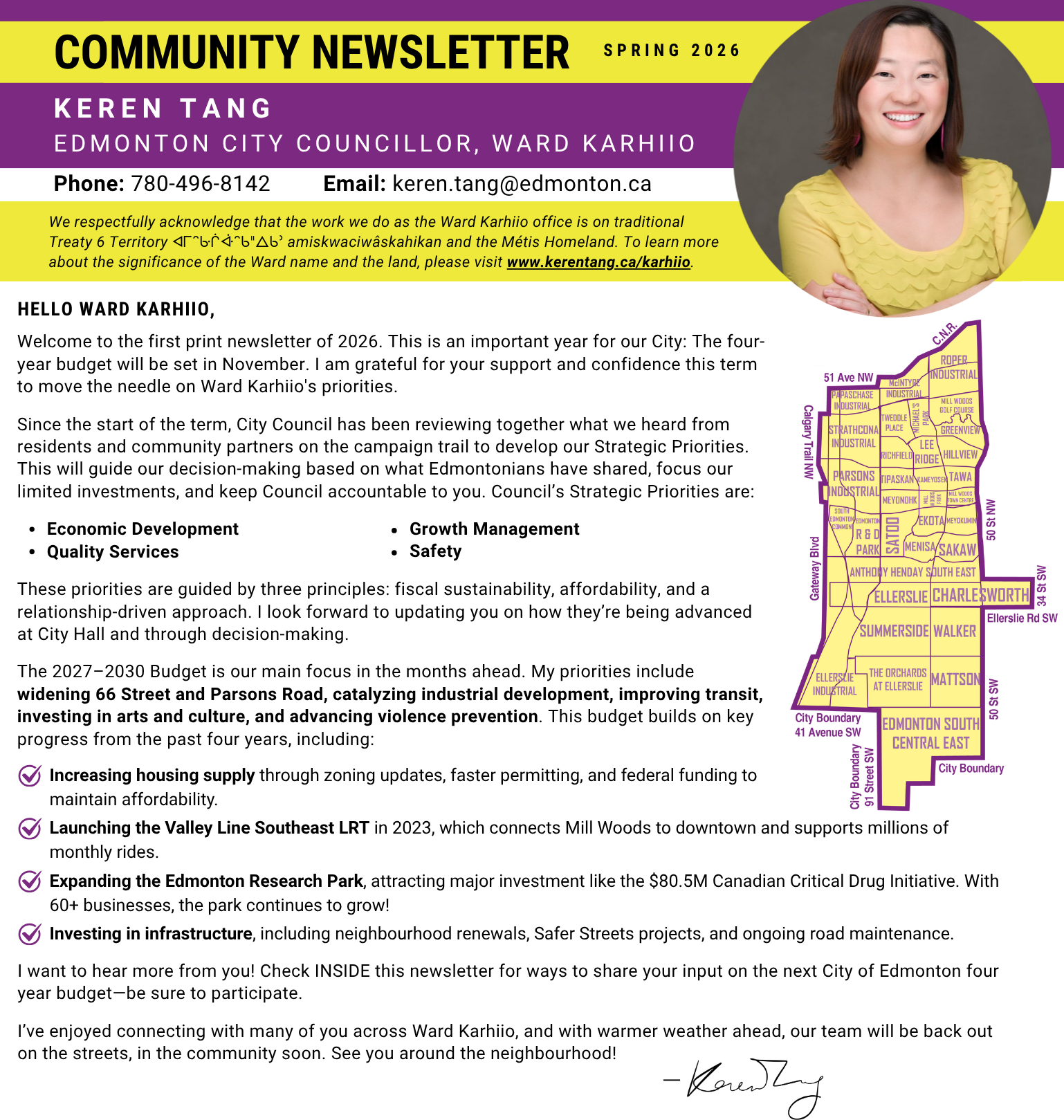 Spring 2026 Ward Karhiio Newsletter