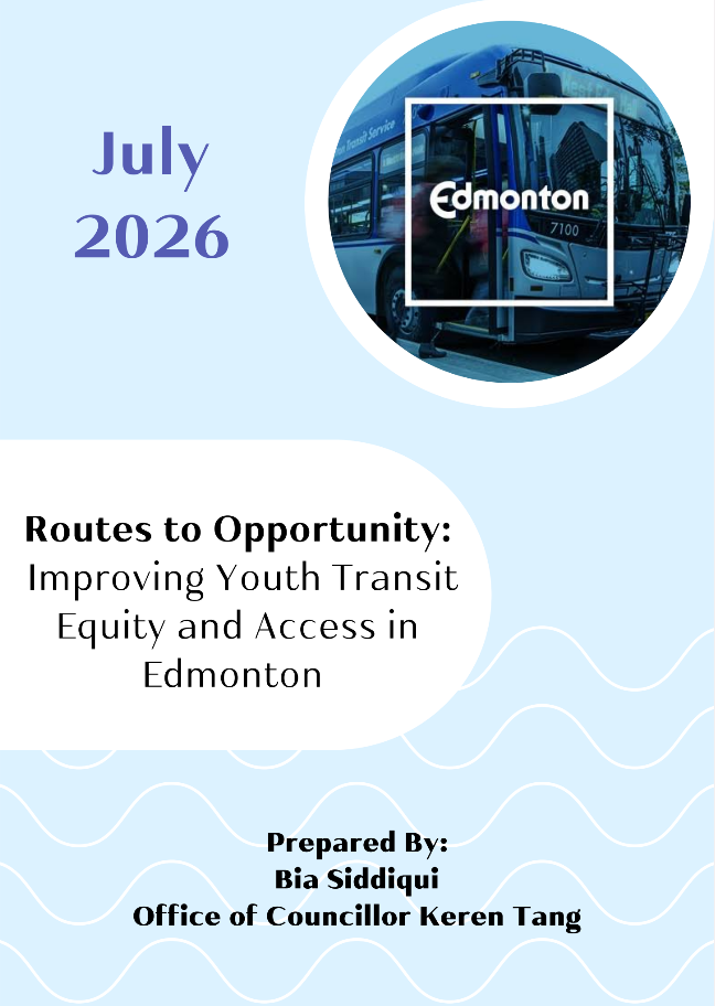 Routes to Opportunity: Improving Youth Transit Equity and Access in Edmonton