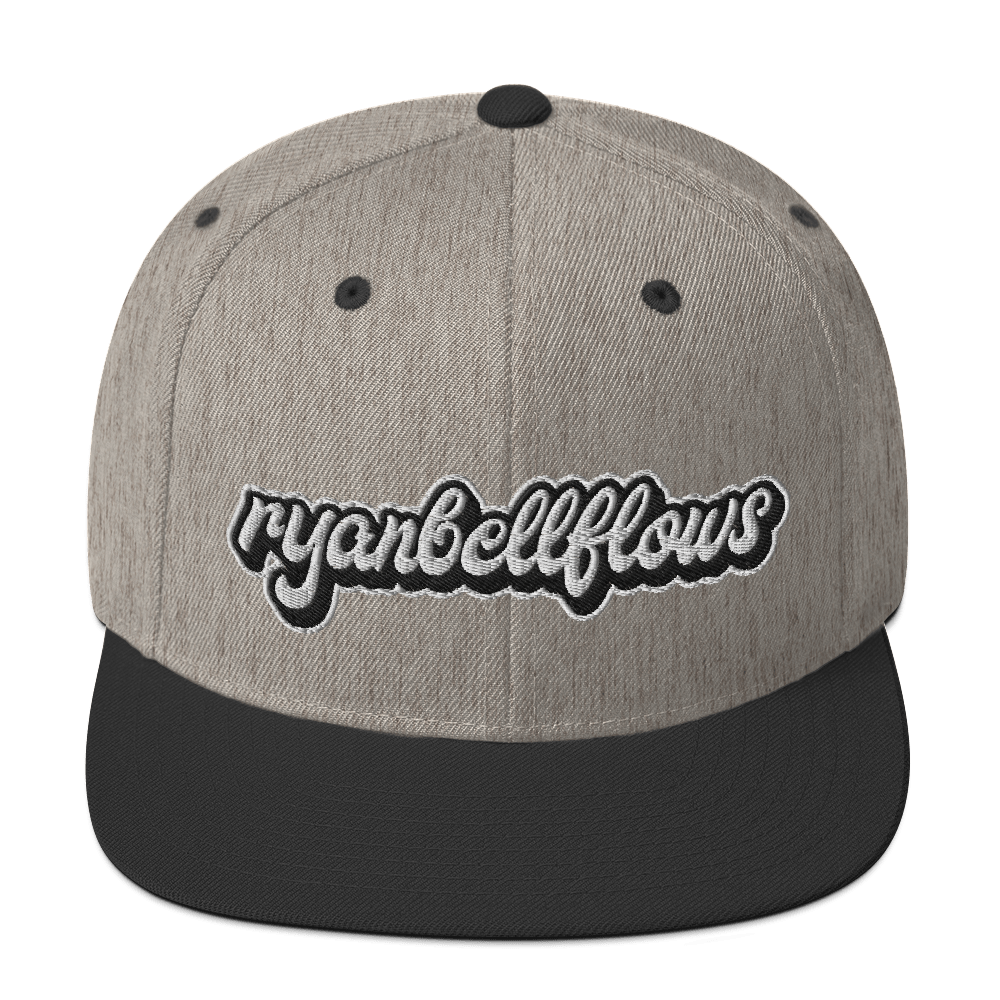 Black/Grey "ryanbellflows"- Snapback