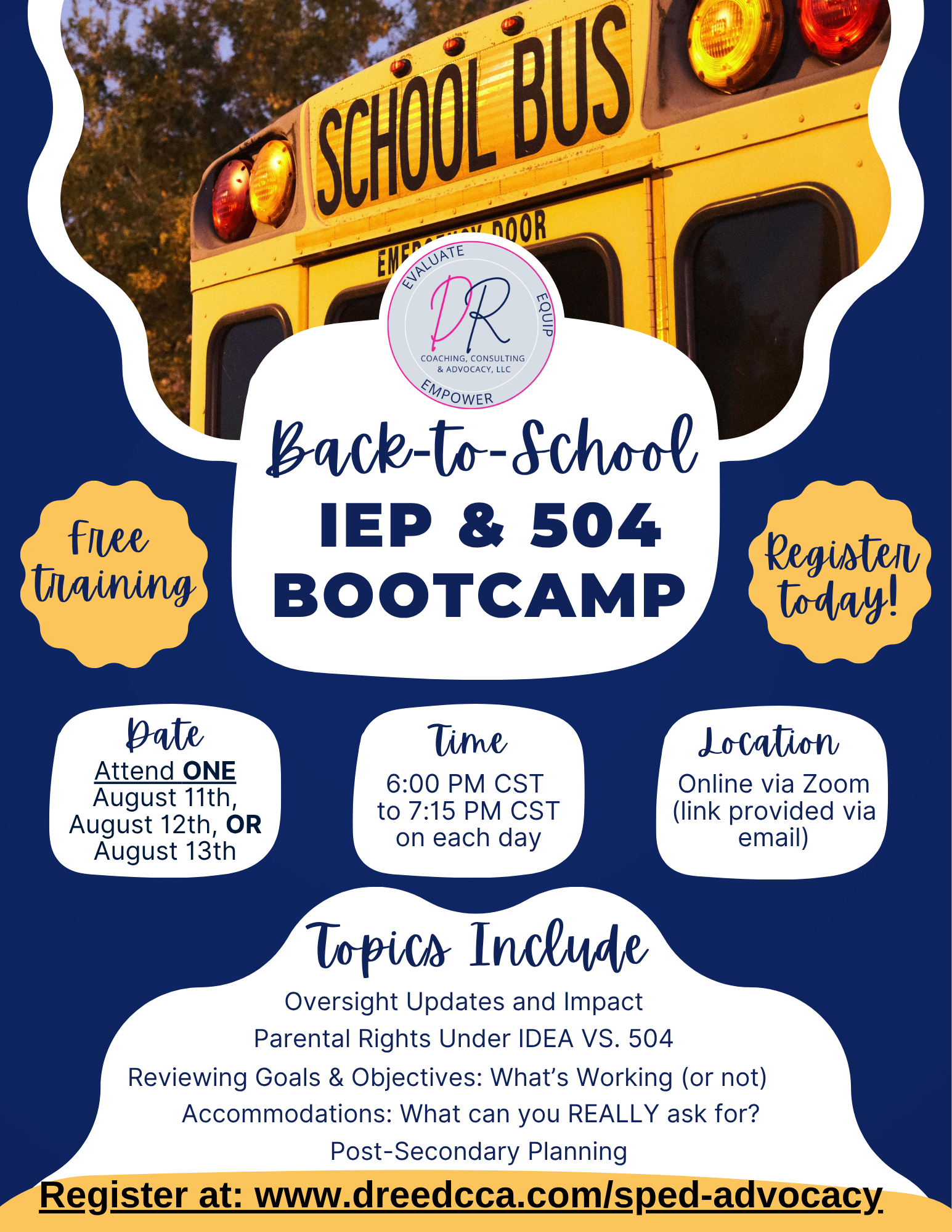 Back-to-School IEP &amp; 504 Bootcamp