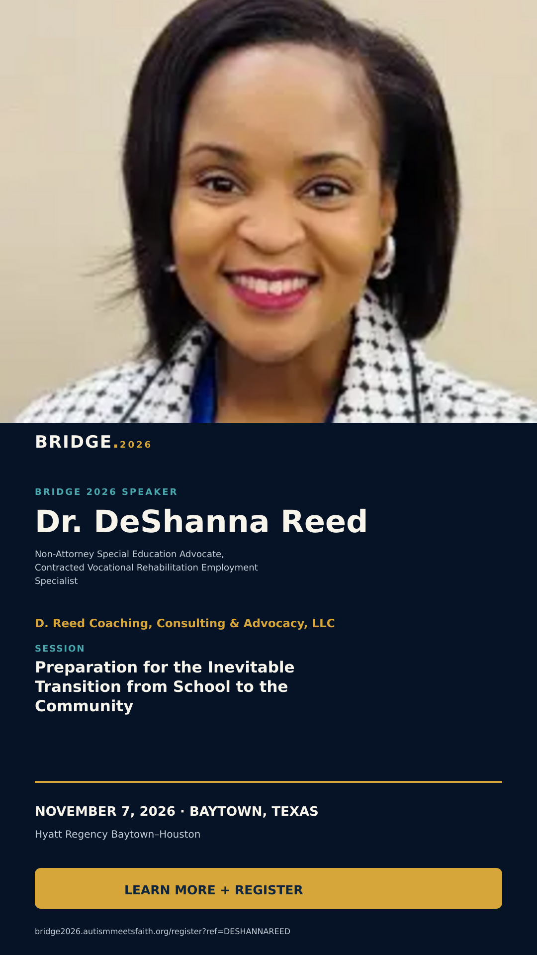 Dr. Reed at Bridge 2026 Conference