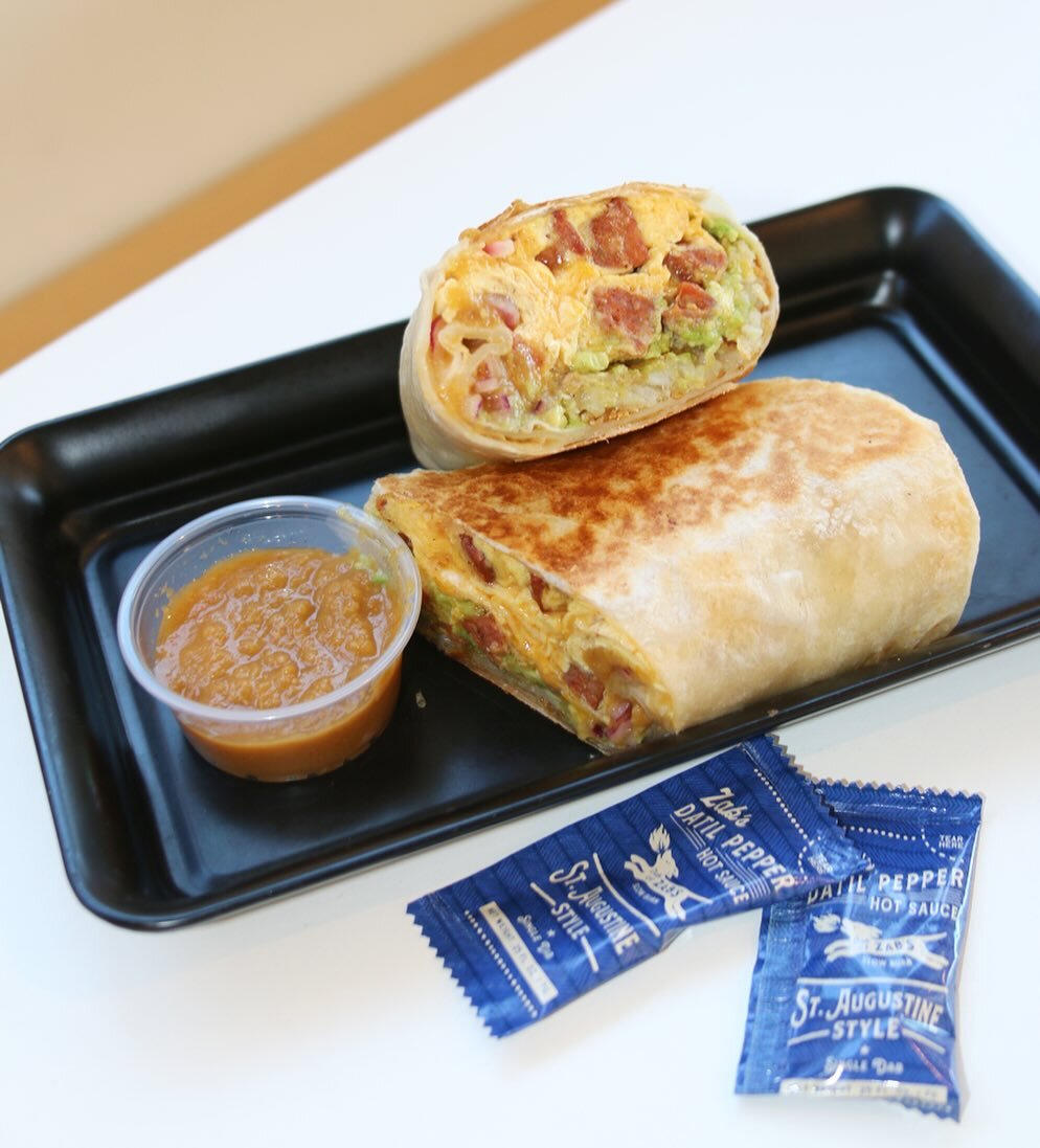 😋 We wanted to create a completely different burrito with just as much flavor, and we came up with our High Noon! We hope you all enjoy it as much as we do. 

🌯 High Noon Burrito: Portuguese sausage, scrambled eggs, crispy hash browns, house tomati