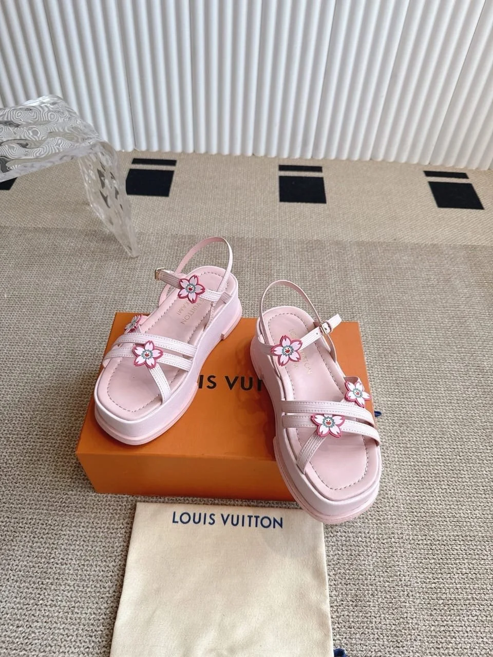 LV x TAKASHI MURAKAMI MAYA PLATFORM SANDAL