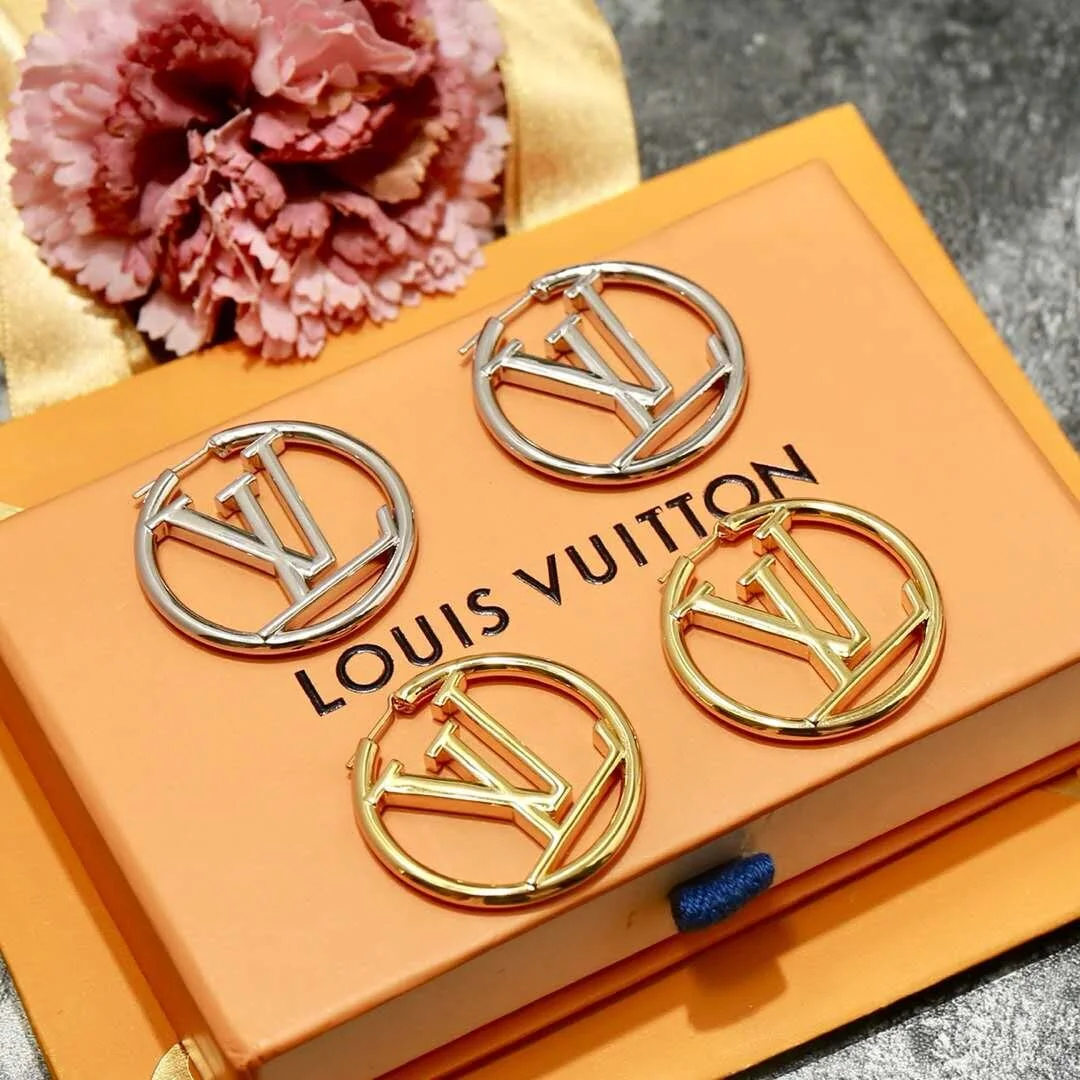 LV HOOP EARRINGS — OHMYDESIGNER