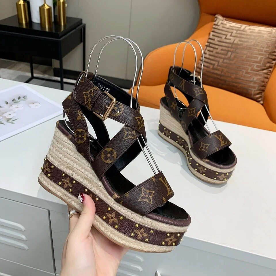 LV WEDGE SANDALS
