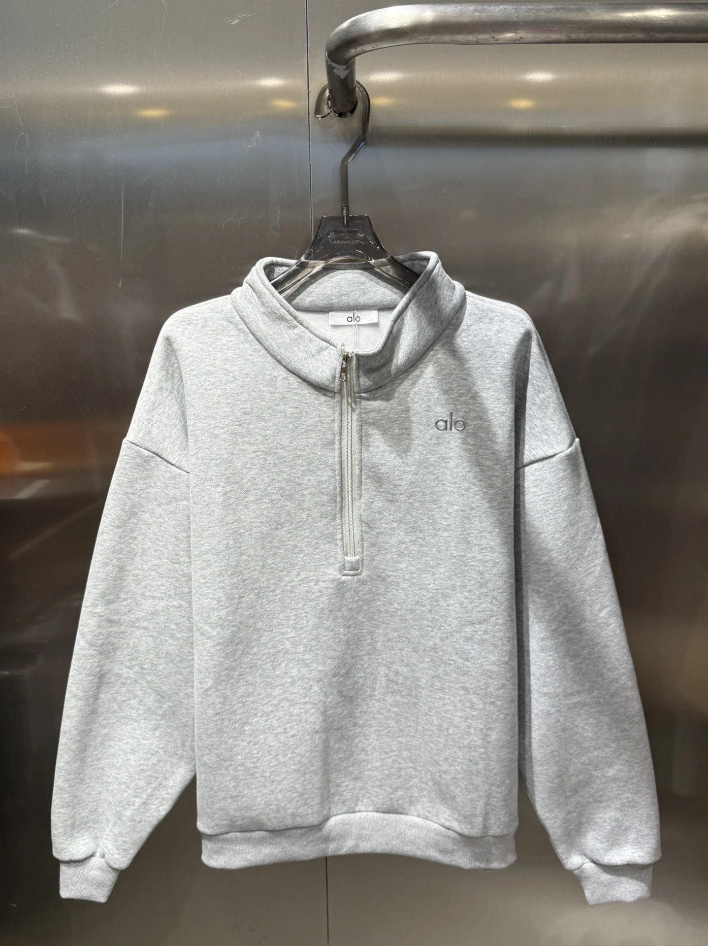 ALO HALF ZIP-HOODIE