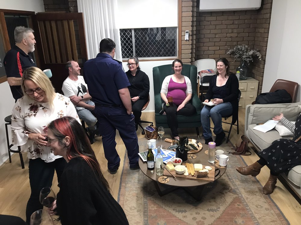 Bushfire planning wine and cheese night