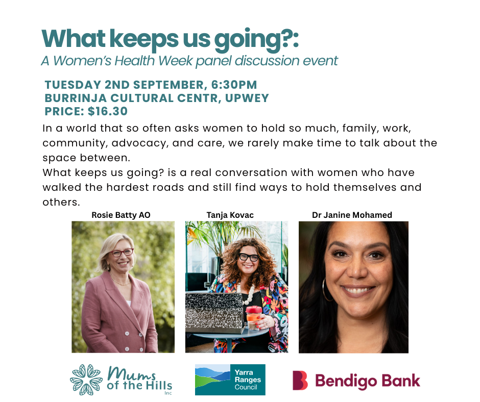 What keeps us going?: A Women’s Health Week panel discussion event