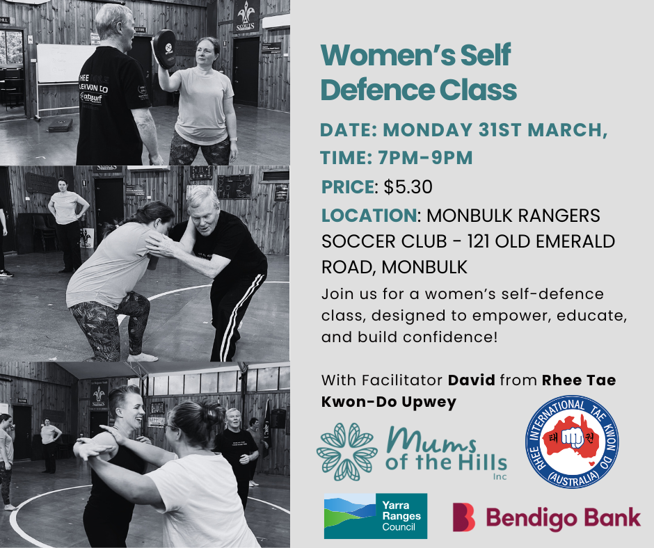 Self Defense Building Women's Self Defence β Mums of the Hills