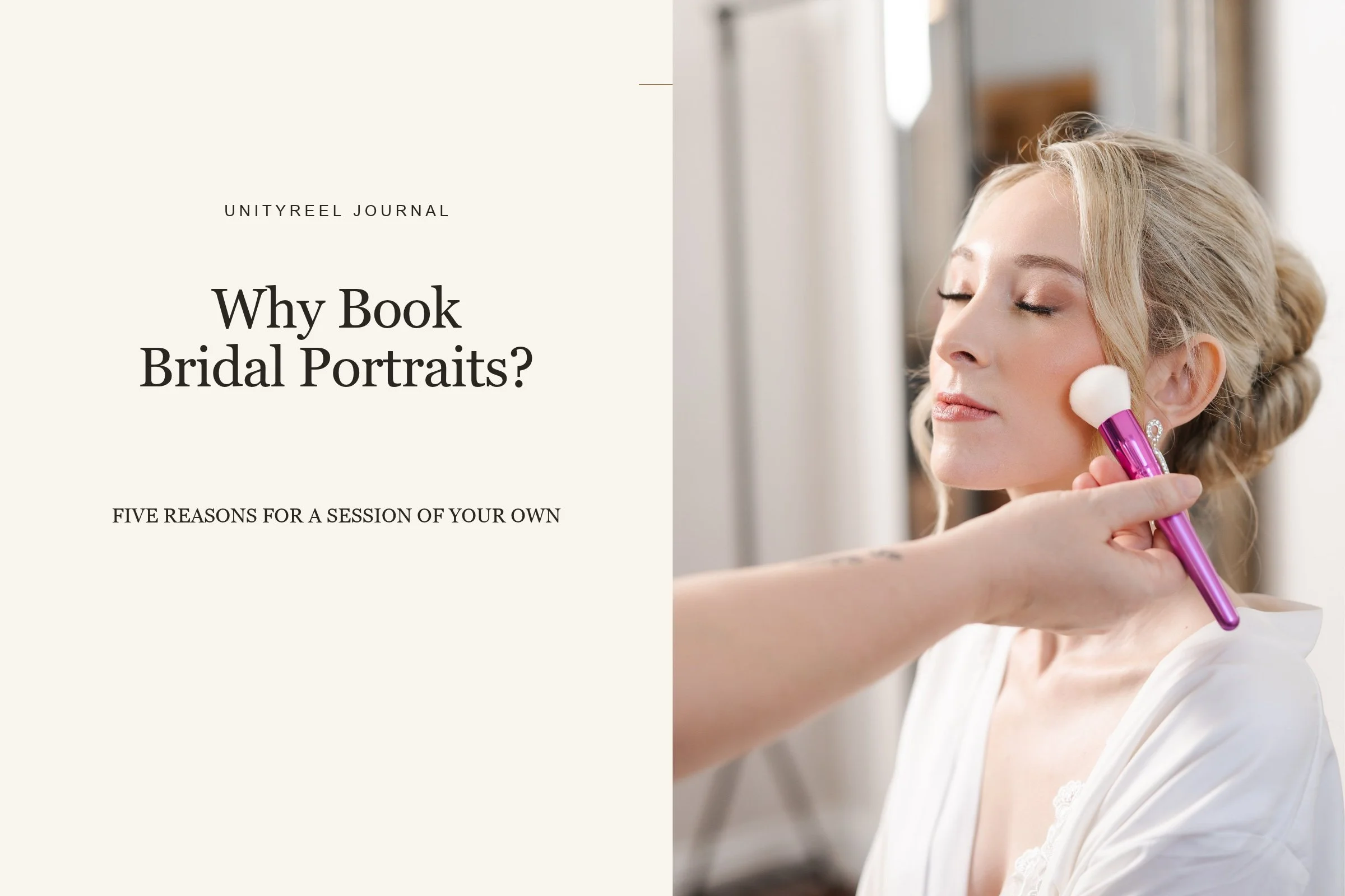 Top 5 Reasons to book a Bridal Portrait Session with your Wedding Photographer.