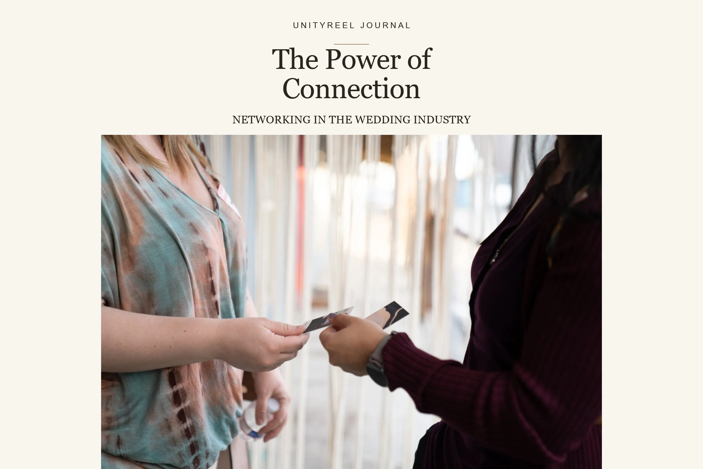 Why is networking so important in the wedding industry?