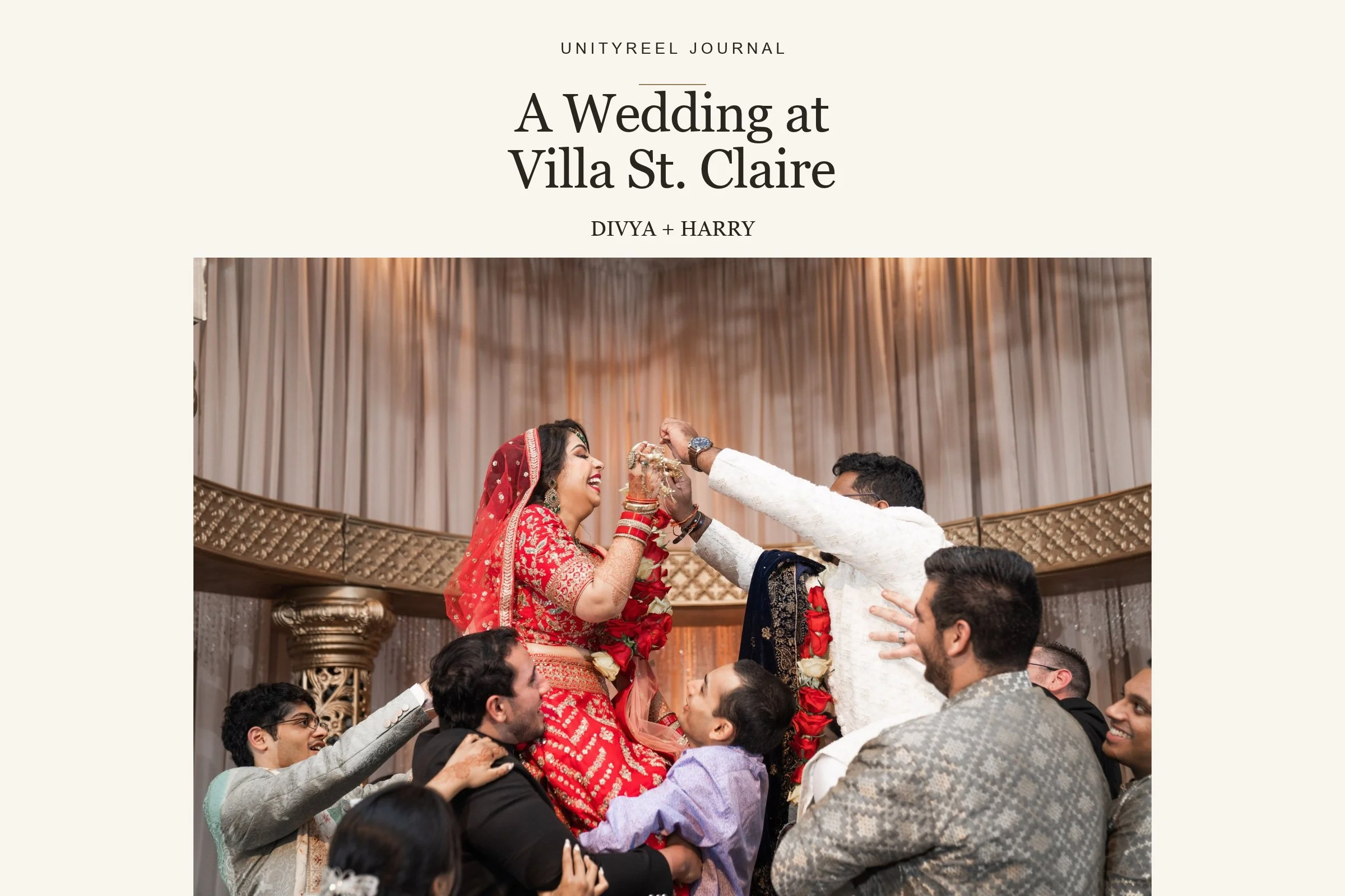 Villa St. Claire Wedding : Divya + Harry 