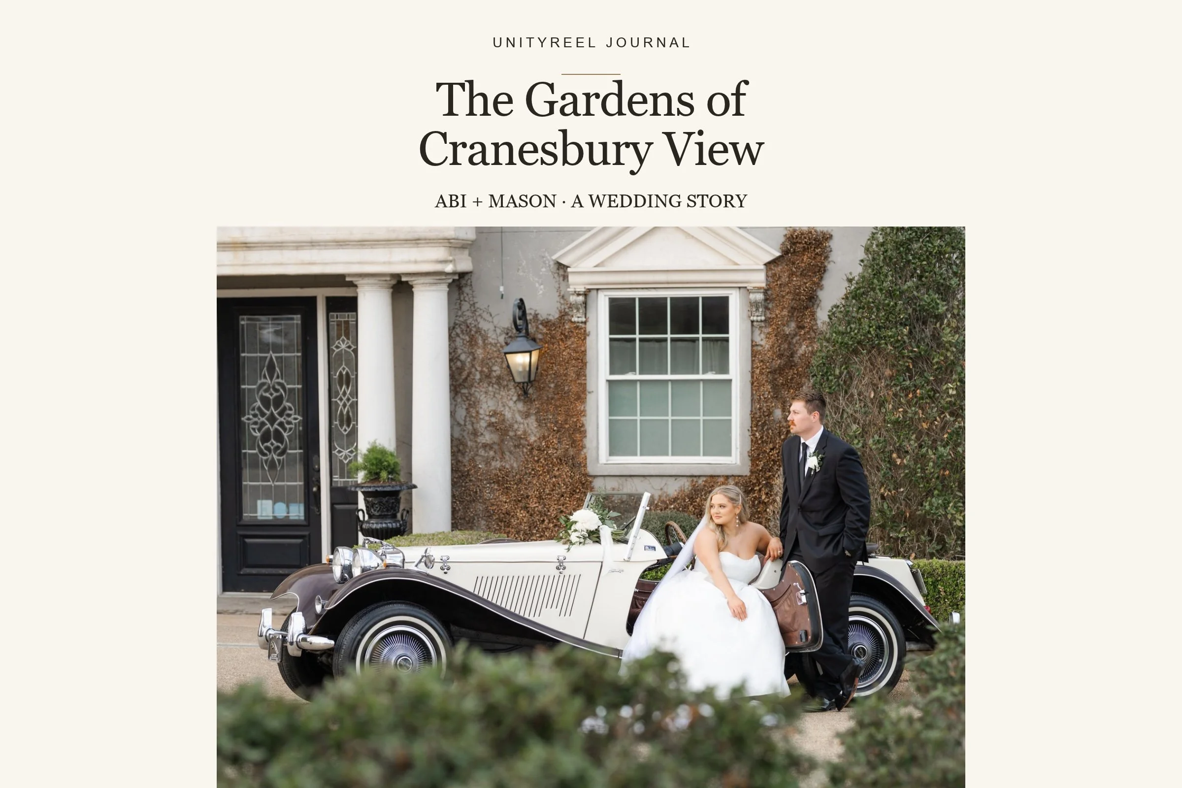 Wedding at The Gardens of Cranesbury View : Abi + Mason