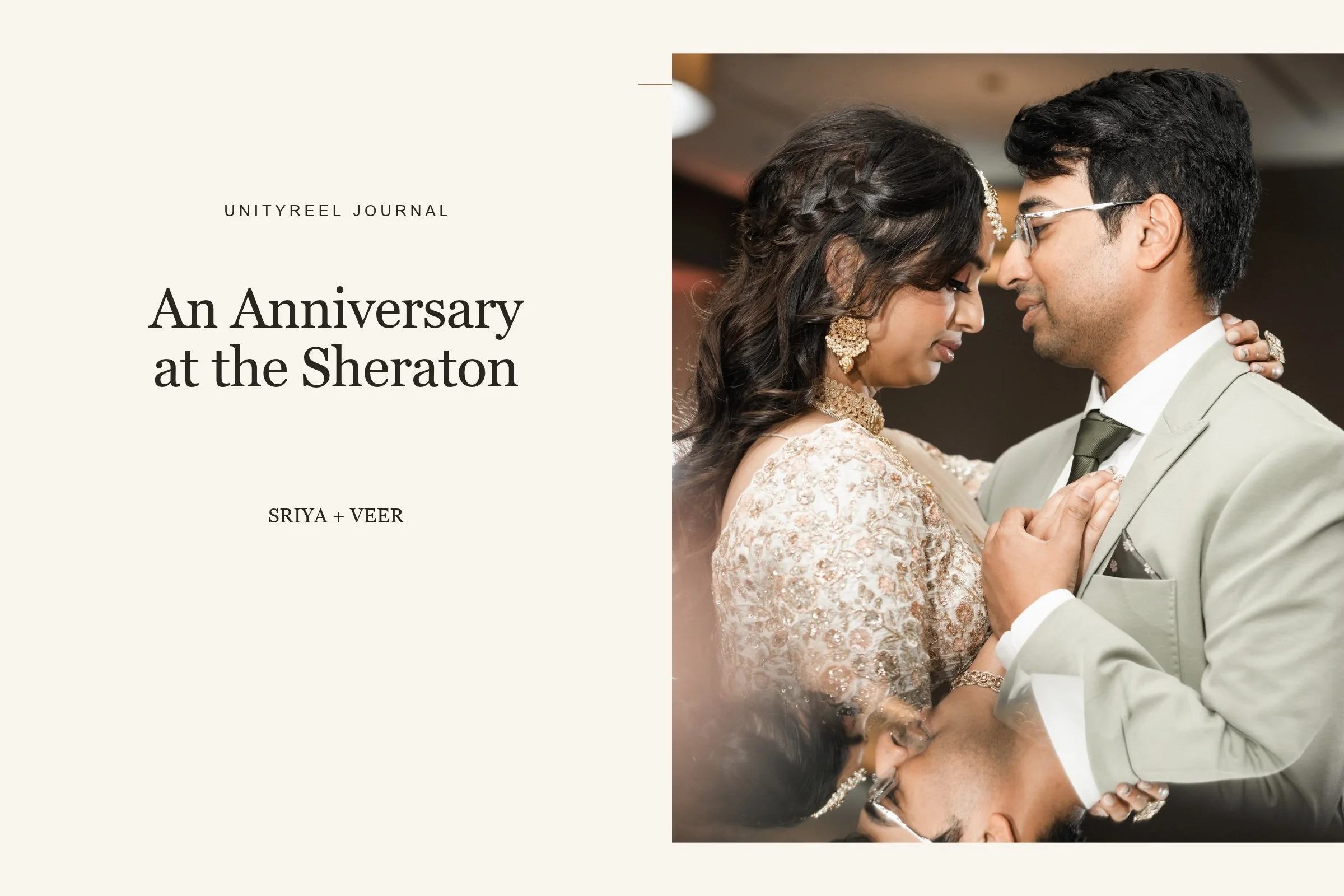 Sheraton Hotel Wedding Anniversary: Sriya + Veer