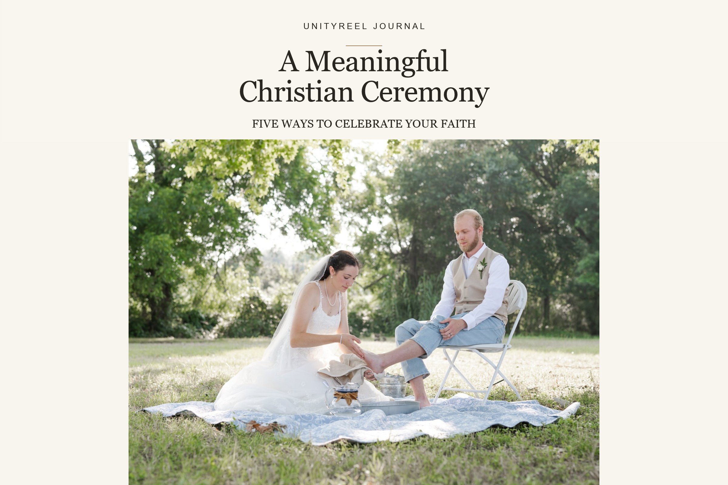 Top 5 Meaningful Things to do During a Christian Wedding Ceremony