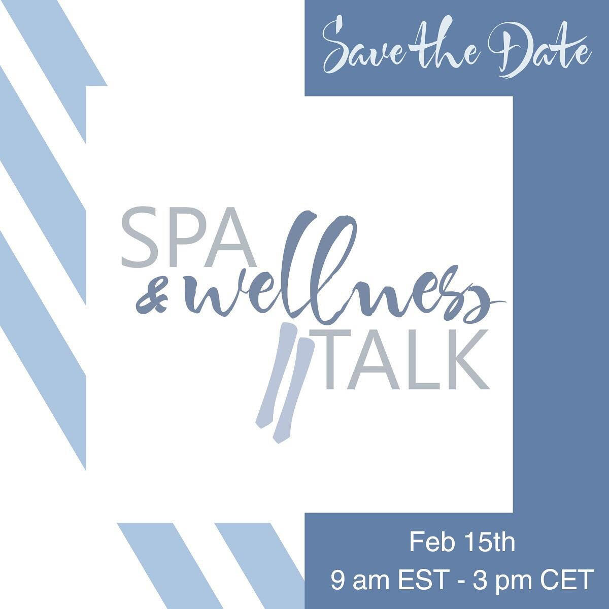 We're kicking off the year with the first Spa &amp; Wellness Talk! I'm thrilled to be joined by Erin Lee, CEO and Founder of the Touchless Wellness Association, for this exciting discussion. Register now using the link in our bio and come prepared wi