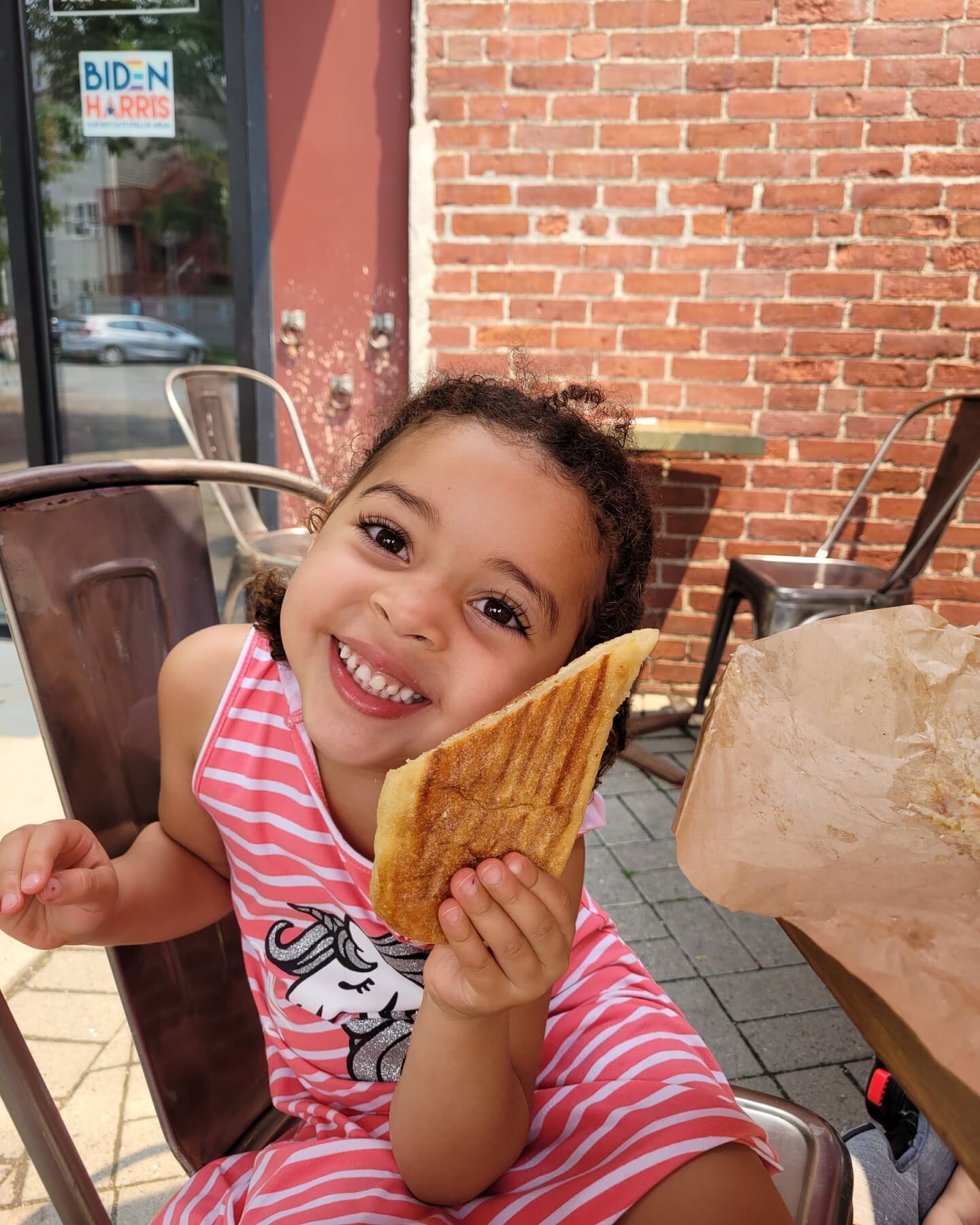 It's a great day for grilled cheese on the patio!

Featured: Marvin and Beth's daughter, Nora ❤

#UlaCafe #WeAreUla #JamaicaPlain #BostonFoodies #CafesOfBoston #JPLife #PatioSeason #VisitMA #VisitBoston #BostonLocal #MALocal