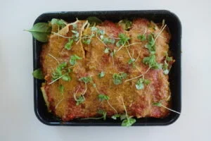 Gluten free vegan lasagna from MWHMy mom asks me to make this for her every time we’re together - it’s that good. It’s got lots of veggies, but still hits the “lasagna” spot. I actually don’t use any cheese.