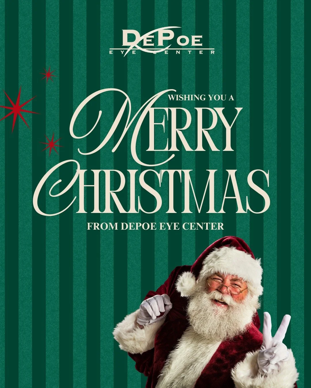 Merry Christmas from DePoe Eye Center! 🎄