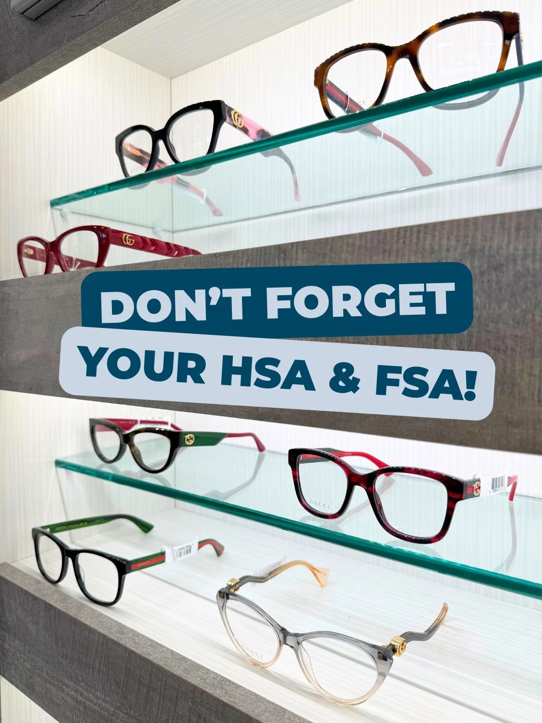🚨HSA &amp; FSA PSA🚨 Last chance to use your vision benefits before the new year! You&rsquo;ve already paid for the benefits, cash in on them now - make an appointment at DePoe
